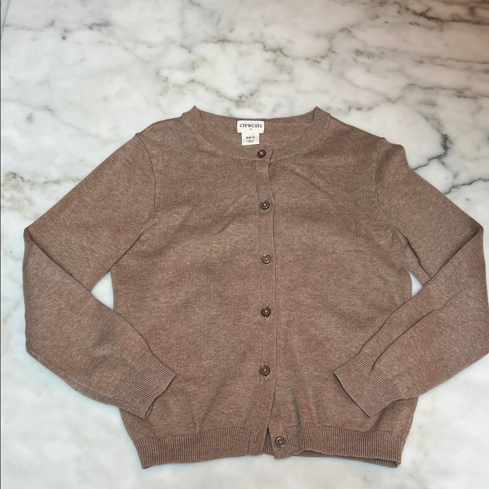 Crewcuts Girls Brown Cardigan Sweater